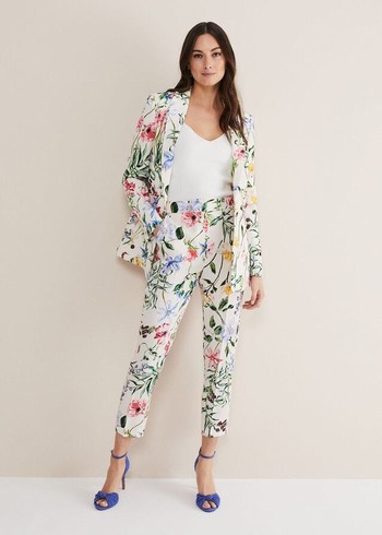 Phase Eight Ulrica Floral Cigarettes Trousers Multicolor Canada | AUJRDY-137